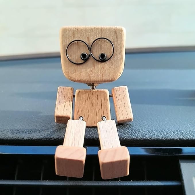 Wooden Decorative Figure Gentle Wobble 12 Interchangeable Faces