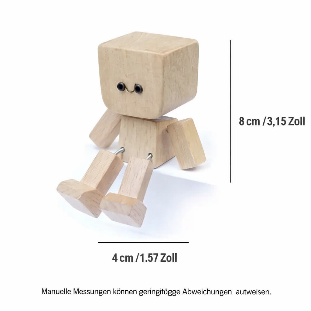 Wooden Decorative Figure Gentle Wobble 12 Interchangeable Faces