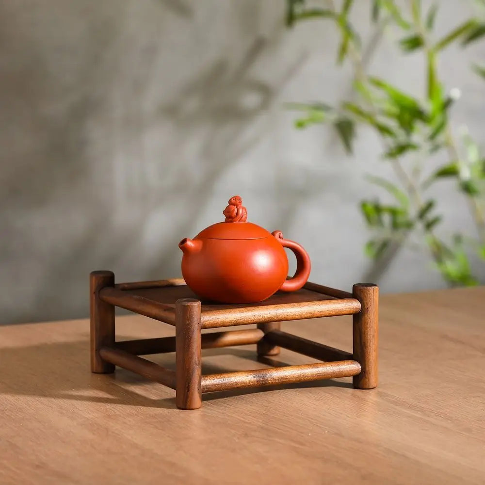 Wooden Shelf Solid Wood Walnut Finish No Assembly