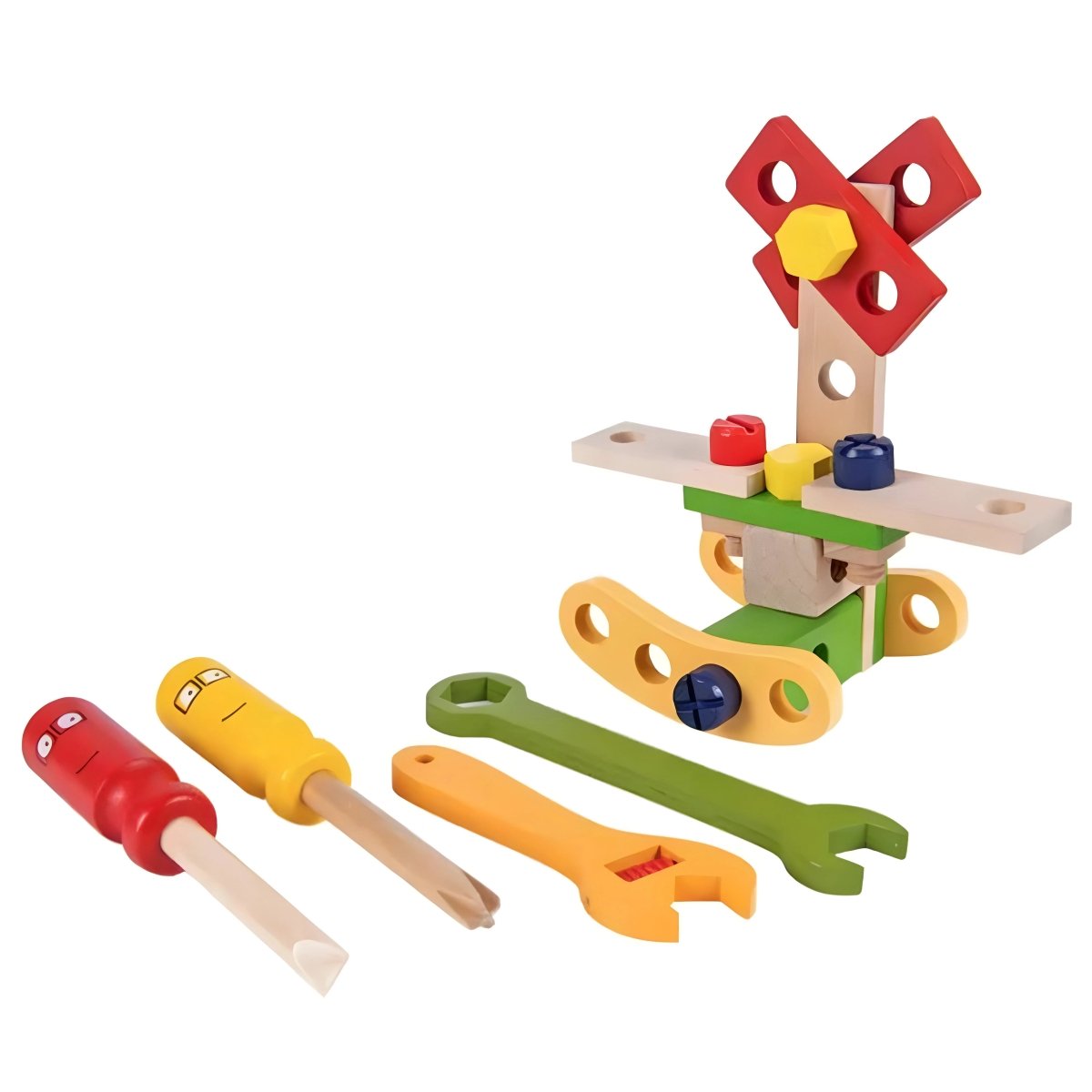 Wooden Tool Set Montessori Child-Safe Portable Case