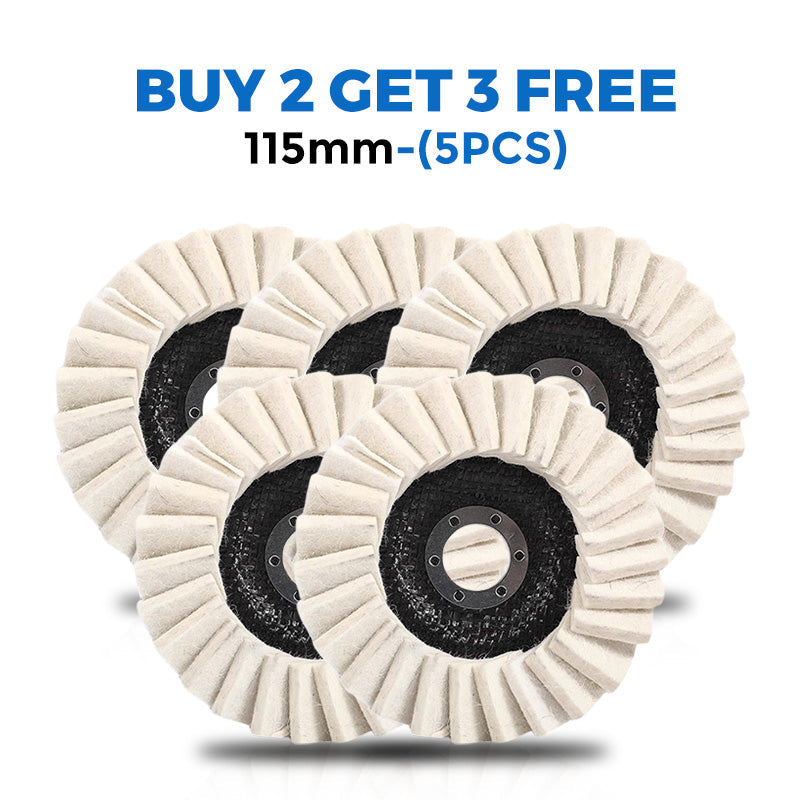 Wool Polishing Pad High-Density Wool Reinforced Backing Swirl-Free Finish