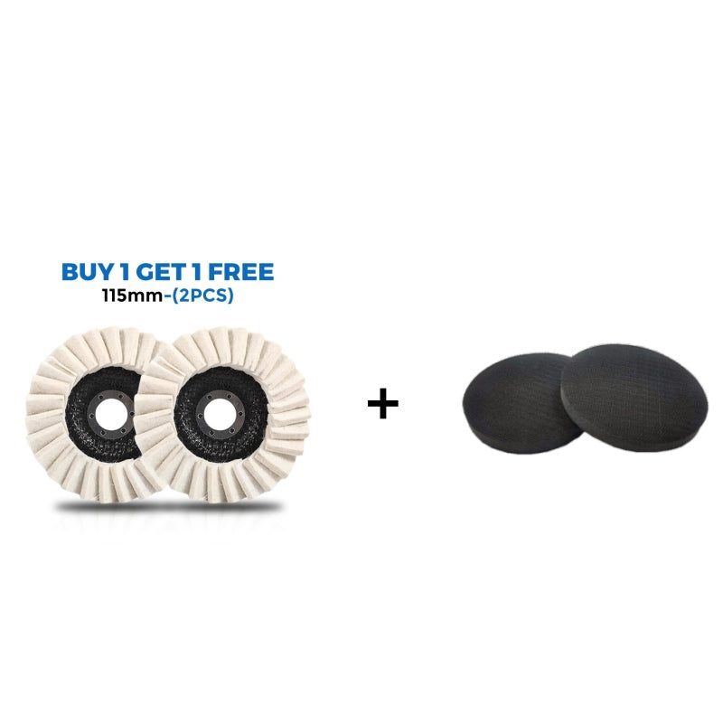 Wool Polishing Pad High-Density Wool Reinforced Backing Swirl-Free Finish