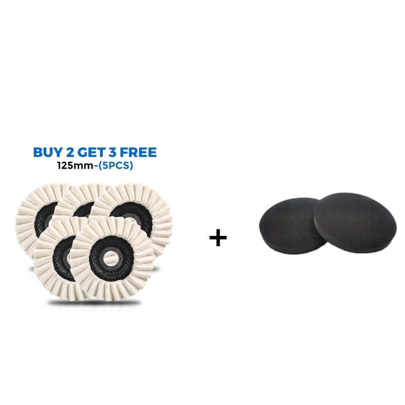 Wool Polishing Pad High-Density Wool Reinforced Backing Swirl-Free Finish