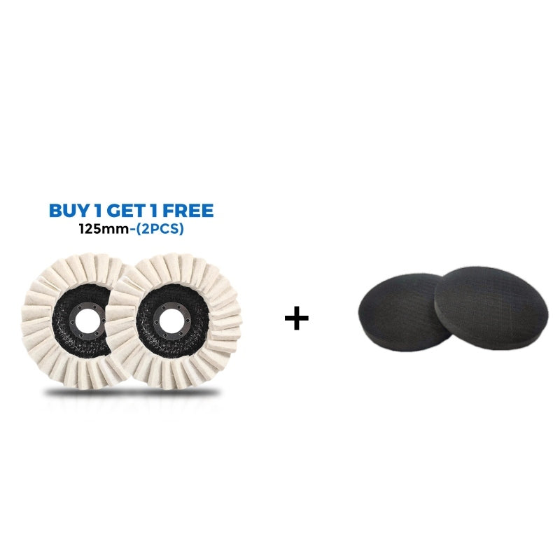 Wool Polishing Pad High-Density Wool Reinforced Backing Swirl-Free Finish