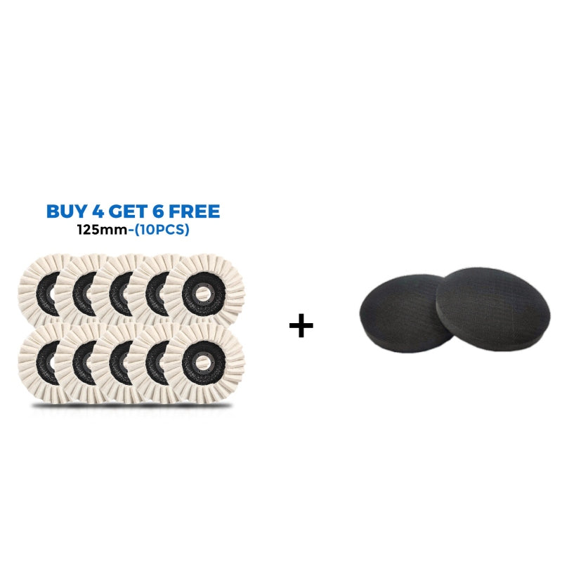 Wool Polishing Pad High-Density Wool Reinforced Backing Swirl-Free Finish