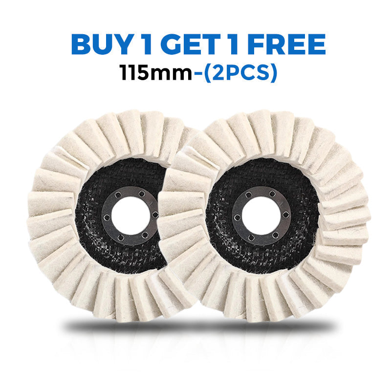 Wool Polishing Pad High-Density Wool Reinforced Backing Swirl-Free Finish