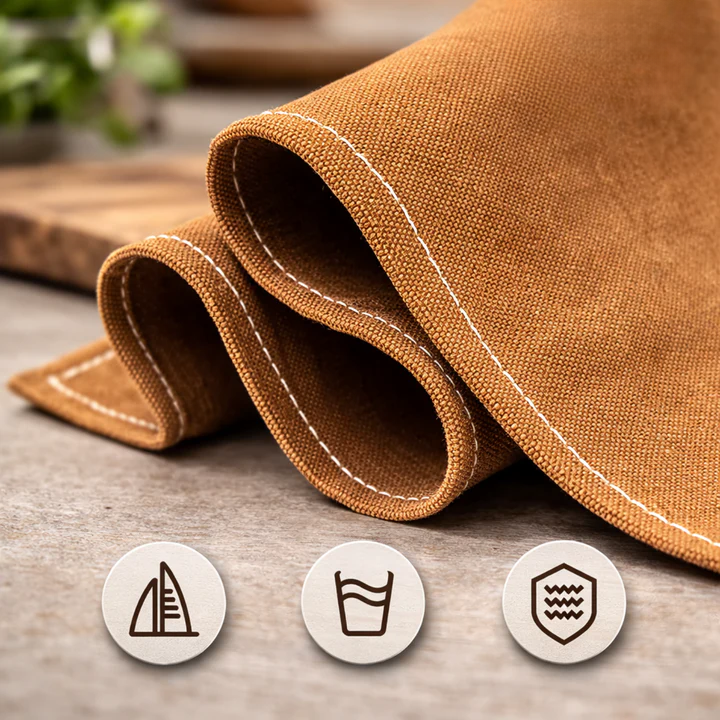 Work Apron Canvas Cross-Back Multiple Pockets