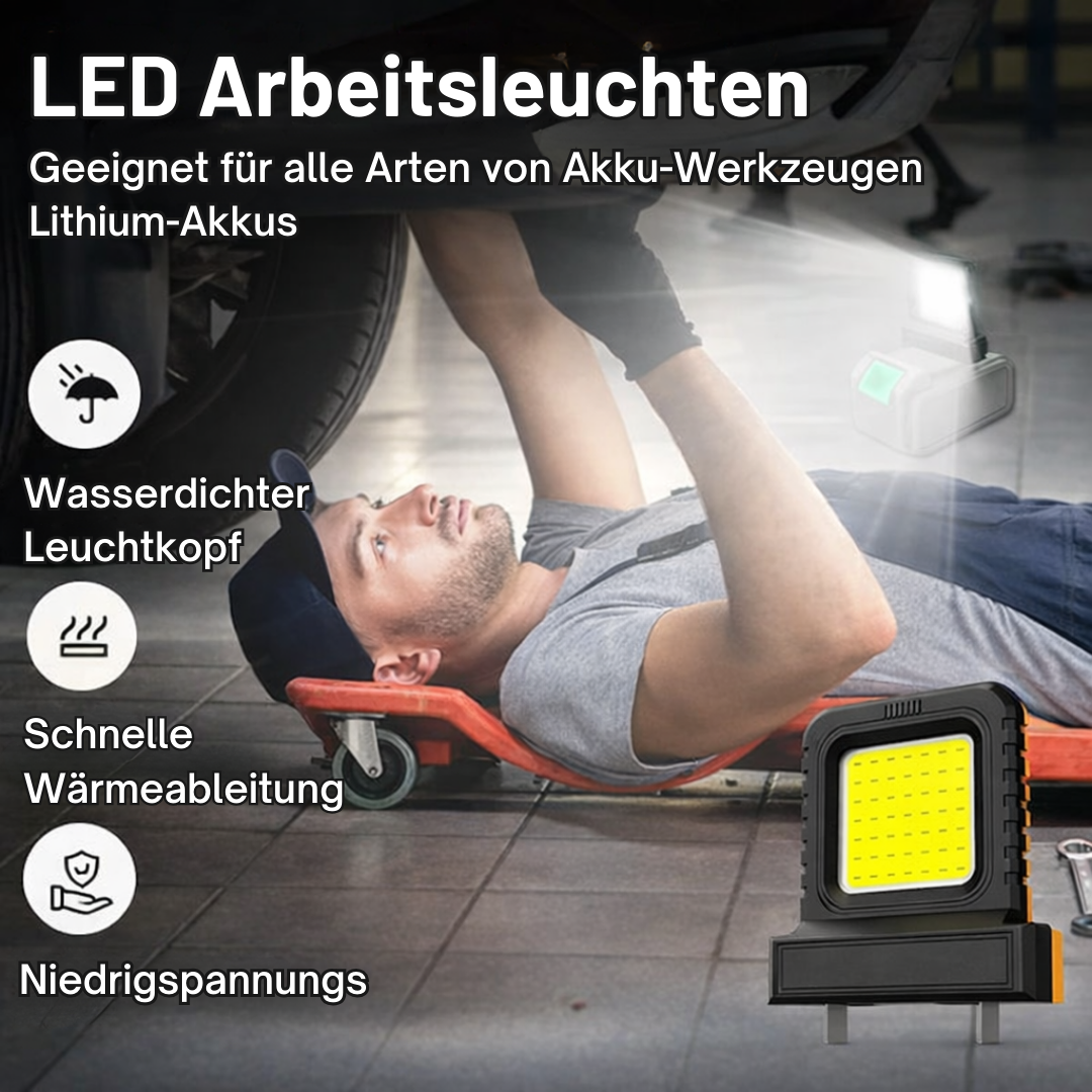 Work Light Cordless Bright LED Universal Battery Fit