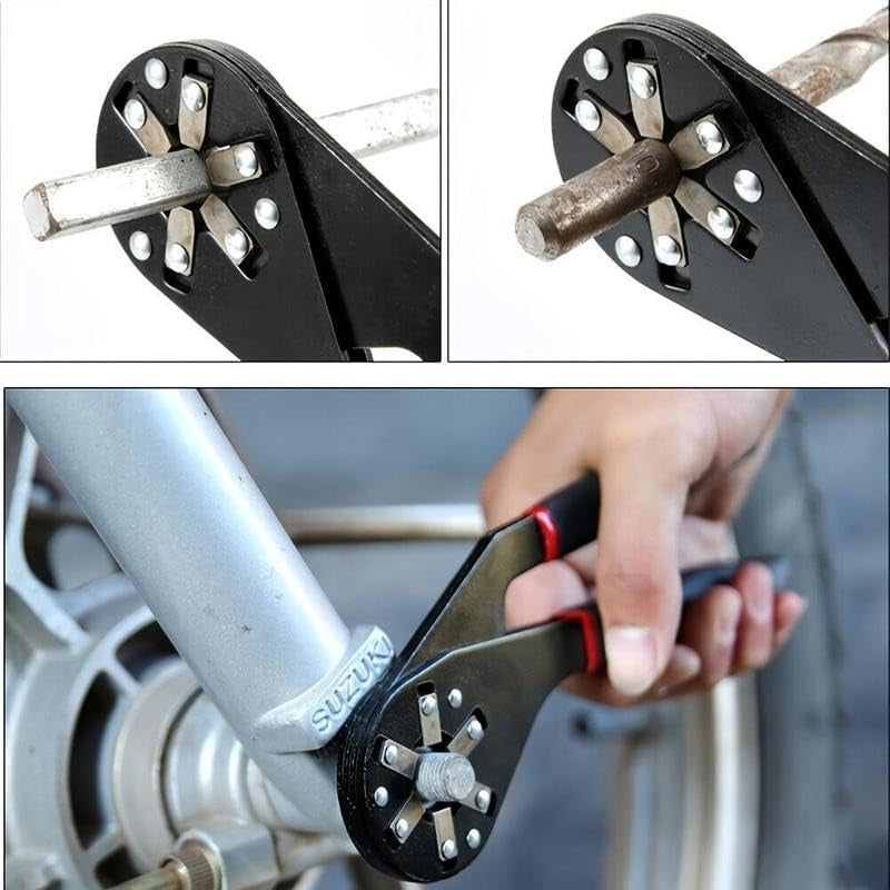Wrench Universal 7-14 mm 6-Point Steel Non-Slip Handle
