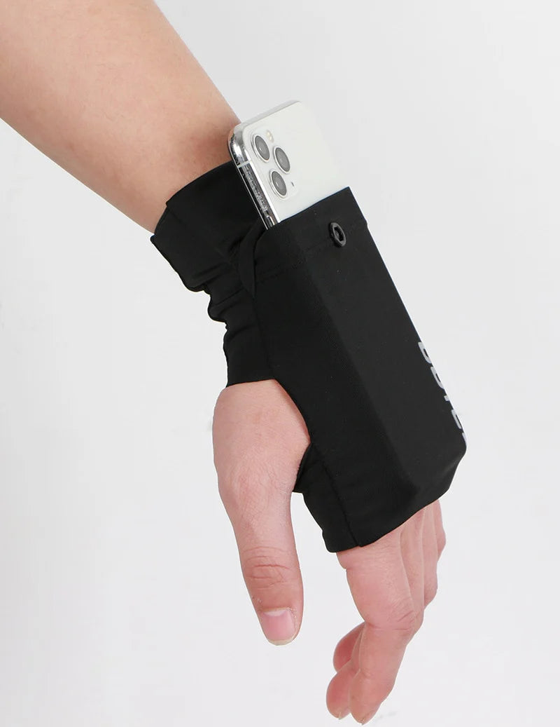 Wrist Phone Pouch Slim Elastic Fits Most Phones