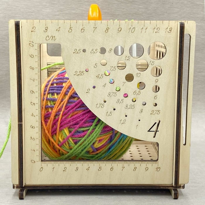 Yarn Organizer Wood Thread Guide & Tool Compartments