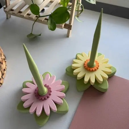 Yarn Winder Gerbera Flower Aerospace-Grade Gears Tool-Free