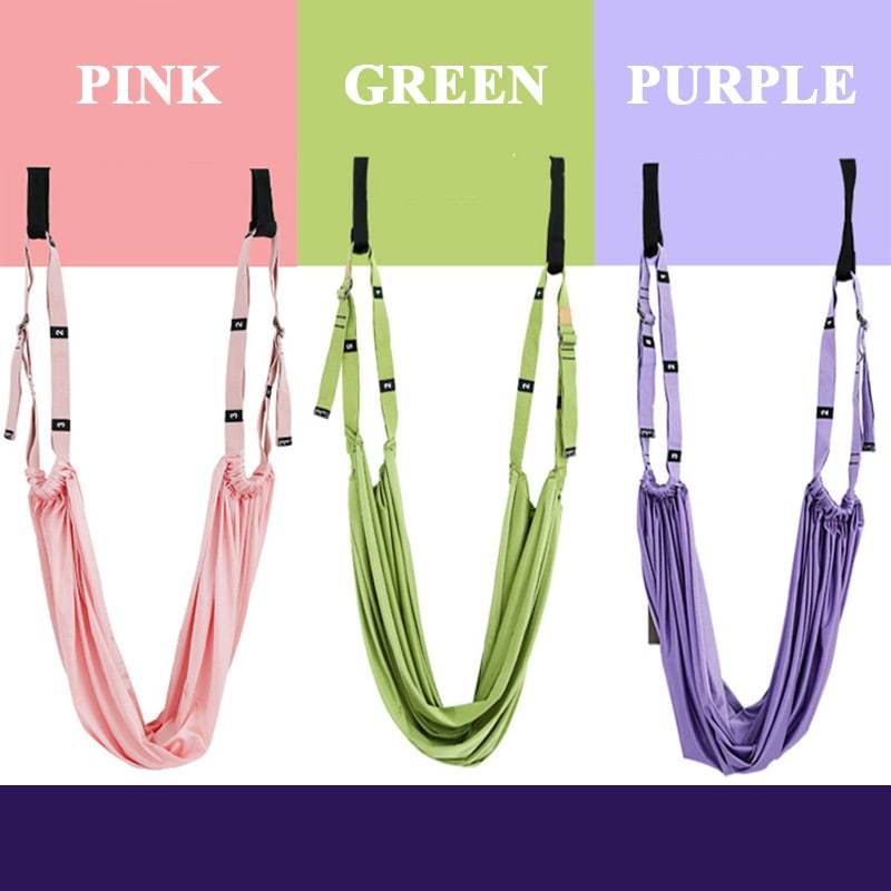 Yoga Stretching Band Adjustable Numbered Loops & Soft Fabric