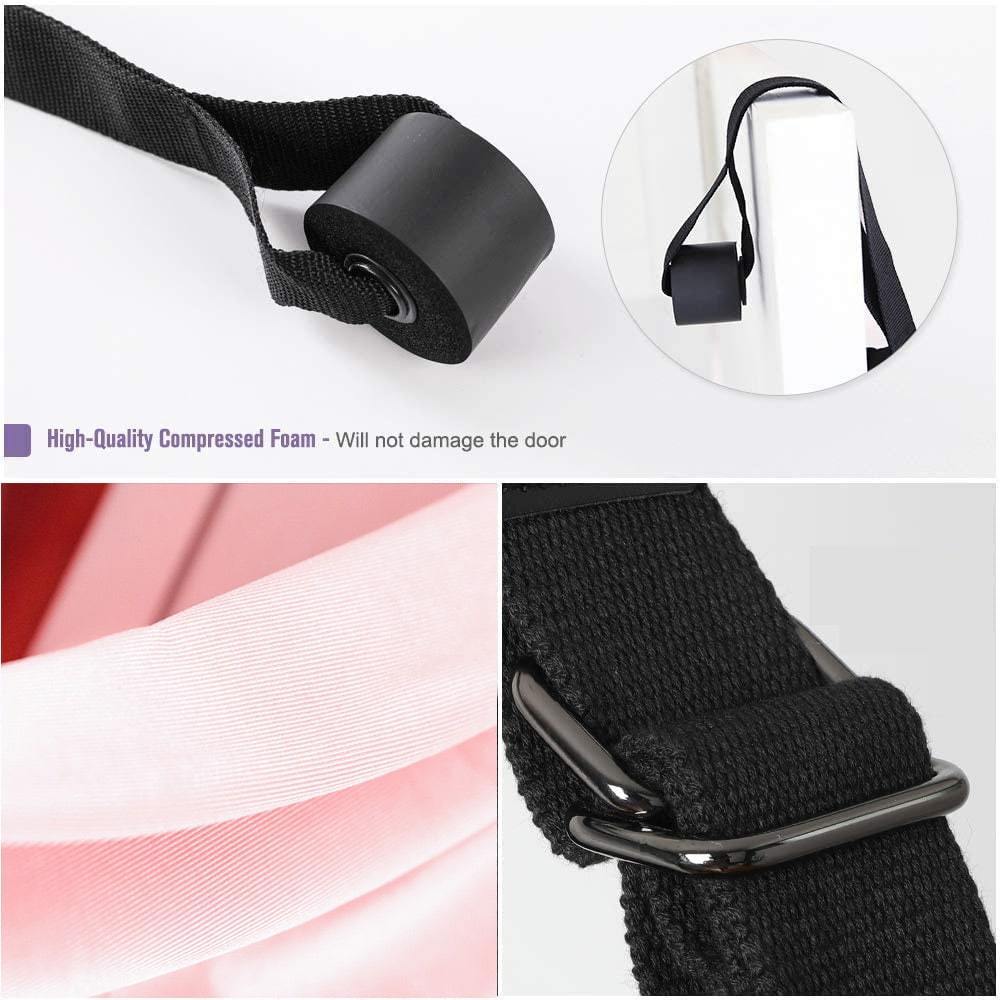 Yoga Stretching Band Adjustable Numbered Loops & Soft Fabric