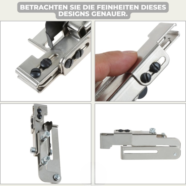 Zipper Presser Foot Stainless Steel Adjustable Height & Width