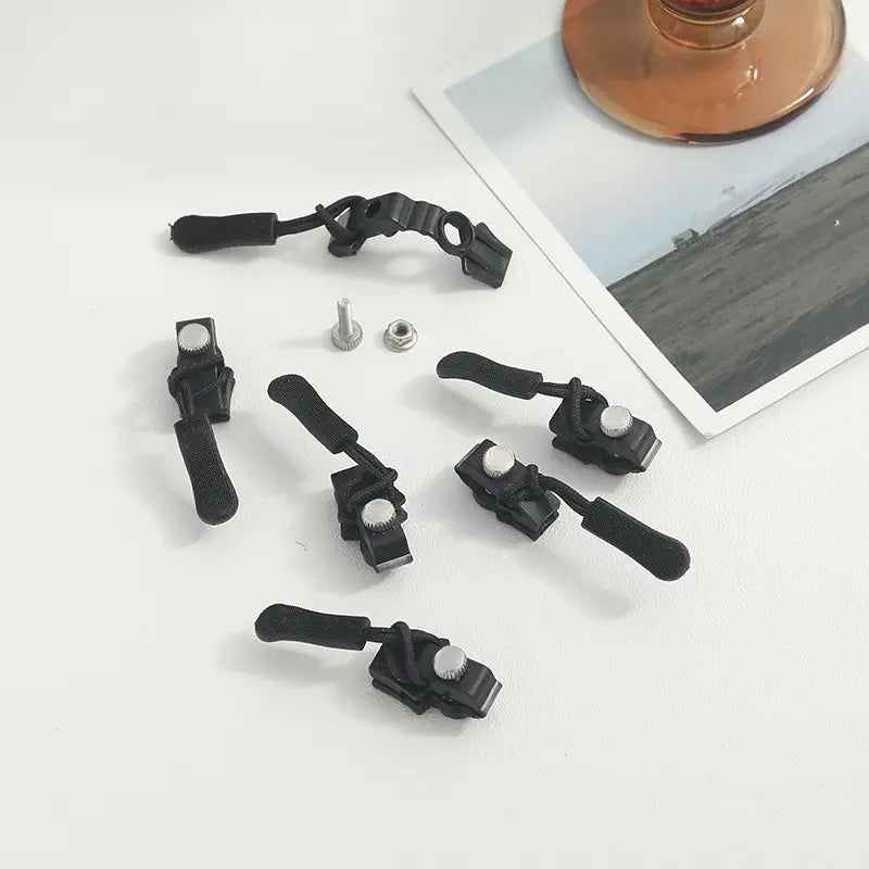 Zipper Pulls Tool-Free Clip-On Universal Fit Pack of 12