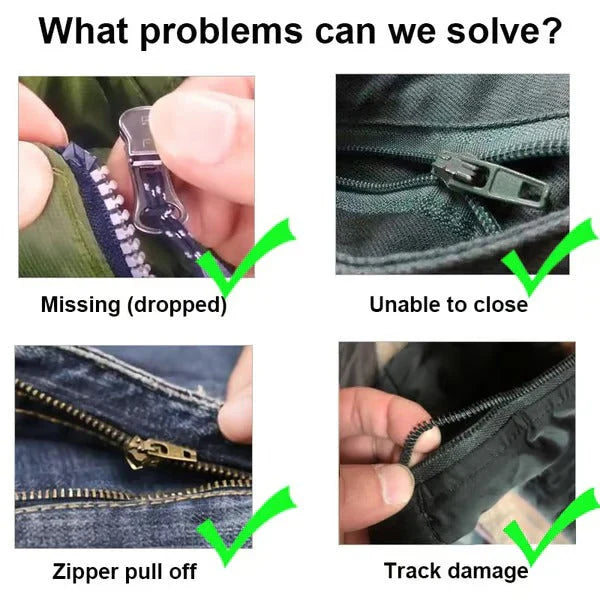 Zipper Pulls Tool-Free Metal Screw Set of Six