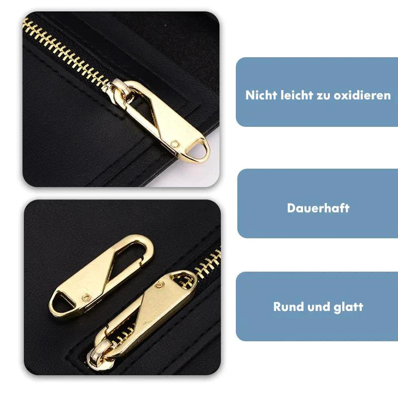 Zipper Pulls Tool-Free Snap-On Zinc Alloy 10-Piece Set