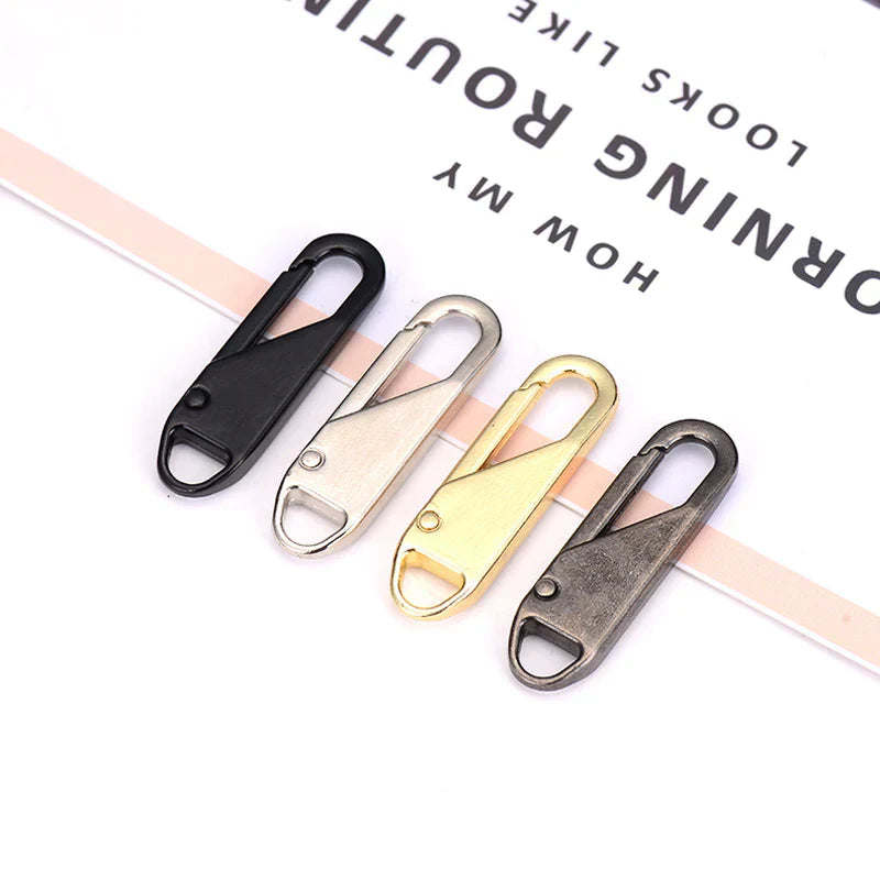 Zipper Pulls Tool-Free Snap-On Zinc Alloy 10-Piece Set