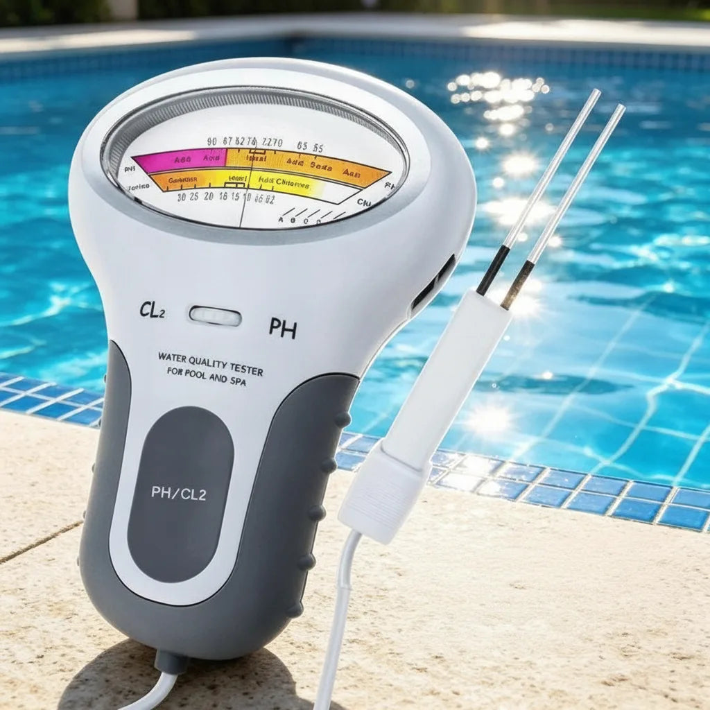 pH & Chlorine Tester Analog Dual-Scale Handheld Probe