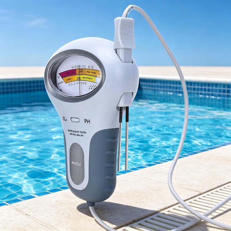 pH & Chlorine Tester Analog Dual-Scale Handheld Probe