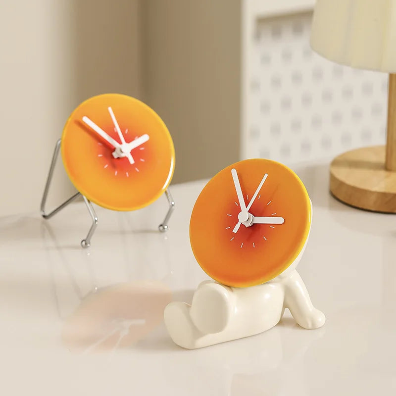 Elegant Multifunctional Desk Clock with Calendar Display