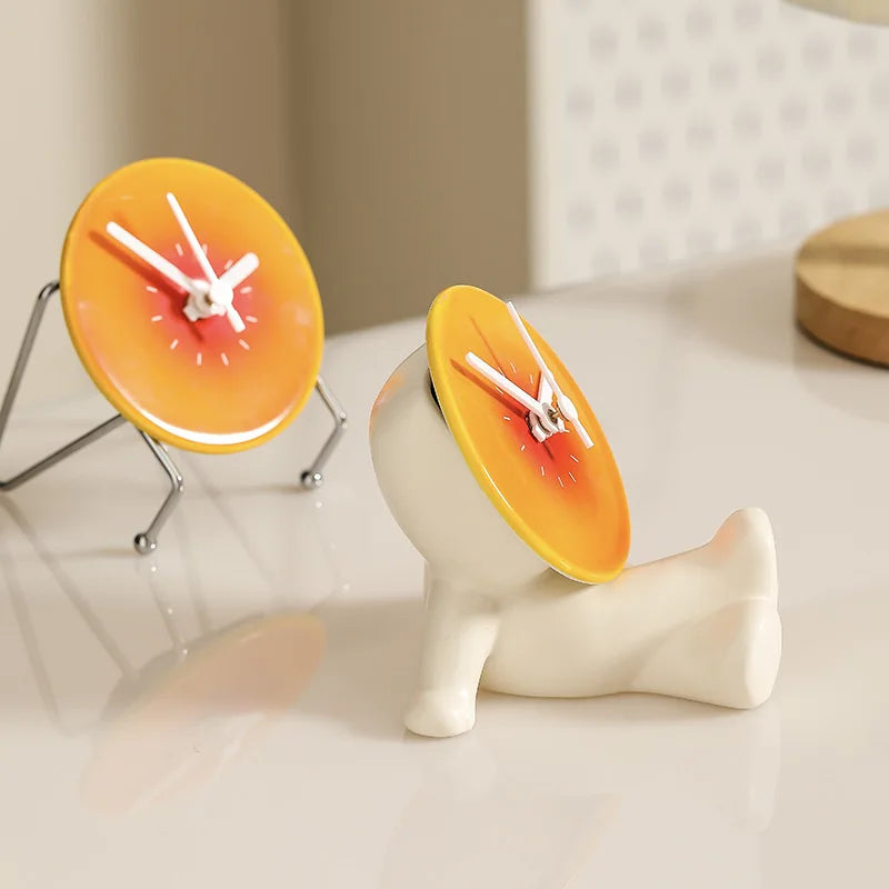 Elegant Multifunctional Desk Clock with Calendar Display