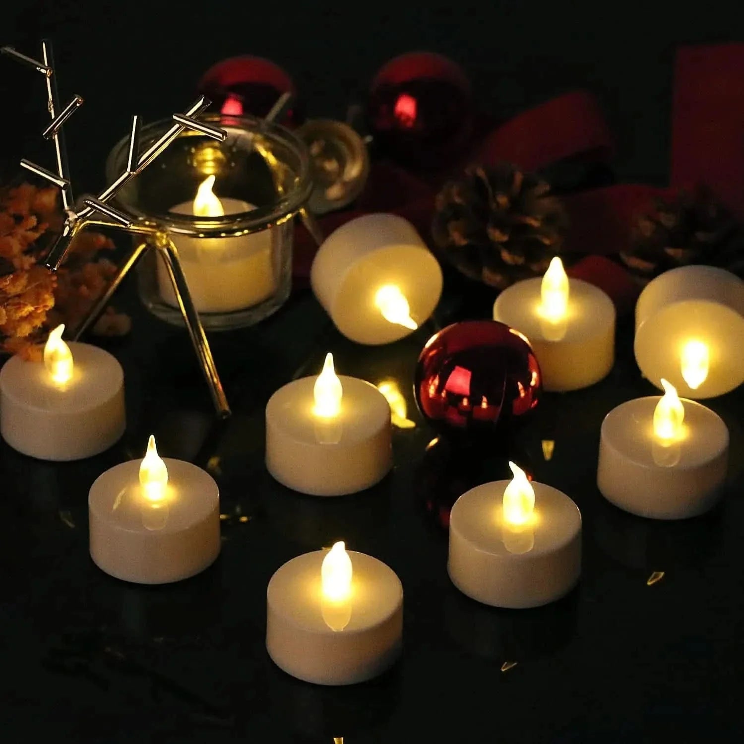 GlowSafe – Battery-Operated LED Tea Lights for Elegant Ambiance