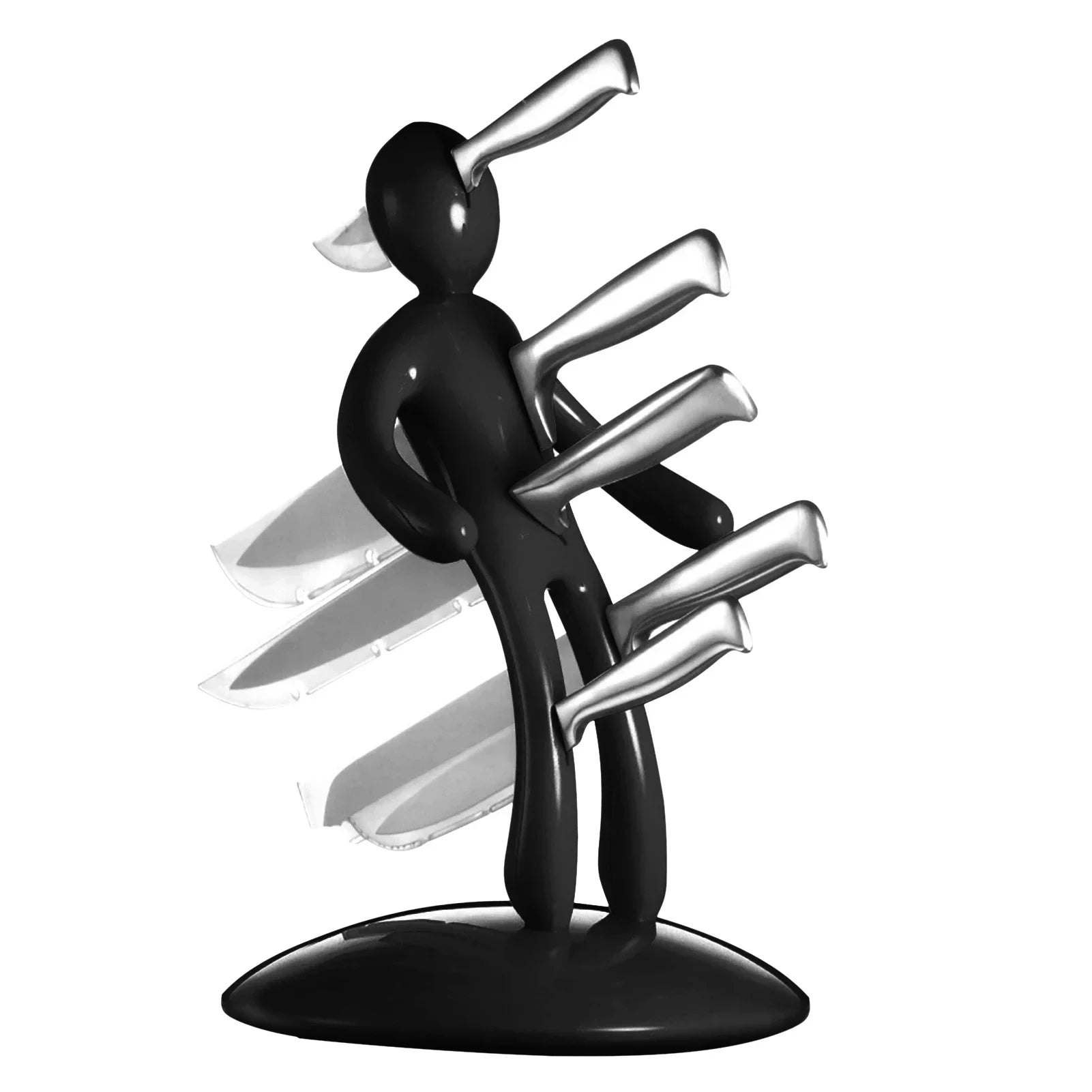 Artistic Knife Organizer | Fun Human-Shaped Design with Five Slots