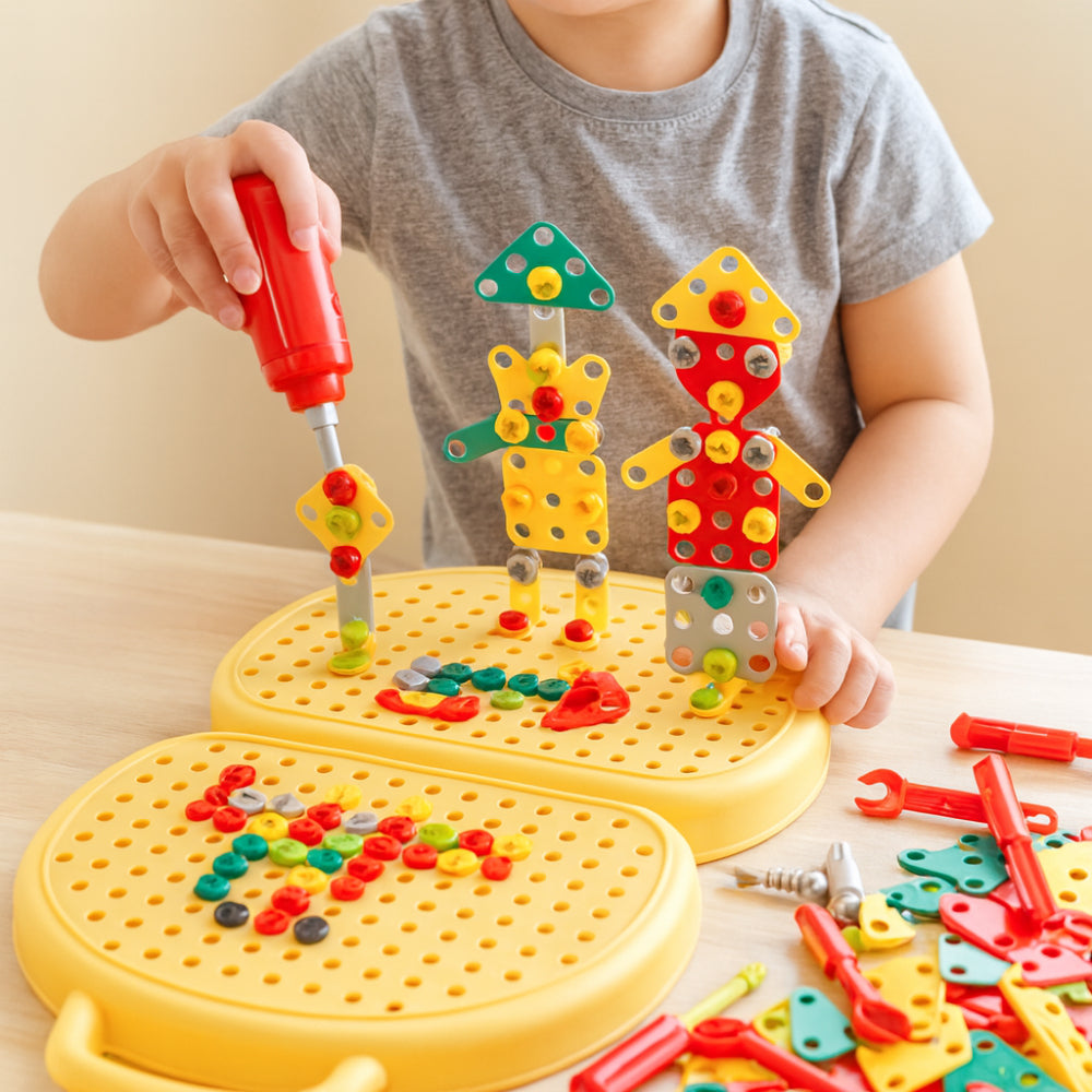 Inspire Imagination | Kids' Building Kit with Electric Tool
