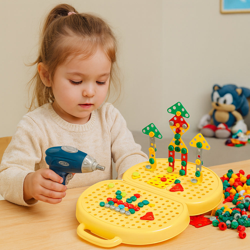 Inspire Imagination | Kids' Building Kit with Electric Tool