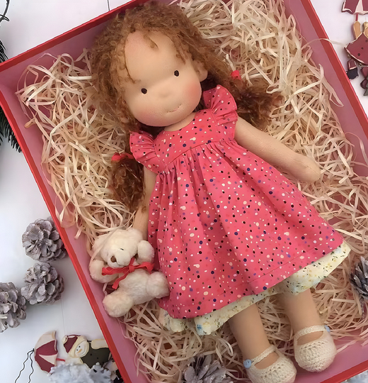 Imagination Buddy | Handcrafted Fabric Doll with Luxurious Mohair