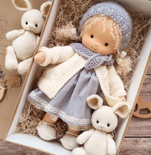 Imagination Buddy | Handcrafted Fabric Doll with Luxurious Mohair