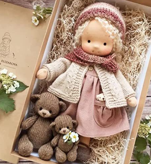 Imagination Buddy | Handcrafted Fabric Doll with Luxurious Mohair