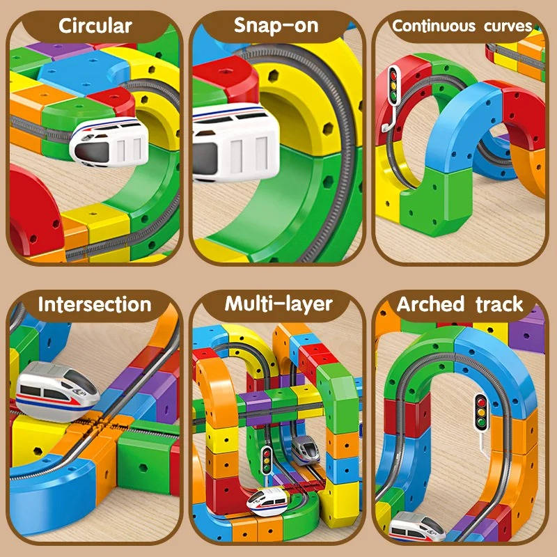Magnetic Adventure Train Set | Rechargeable Track Toy for Kids