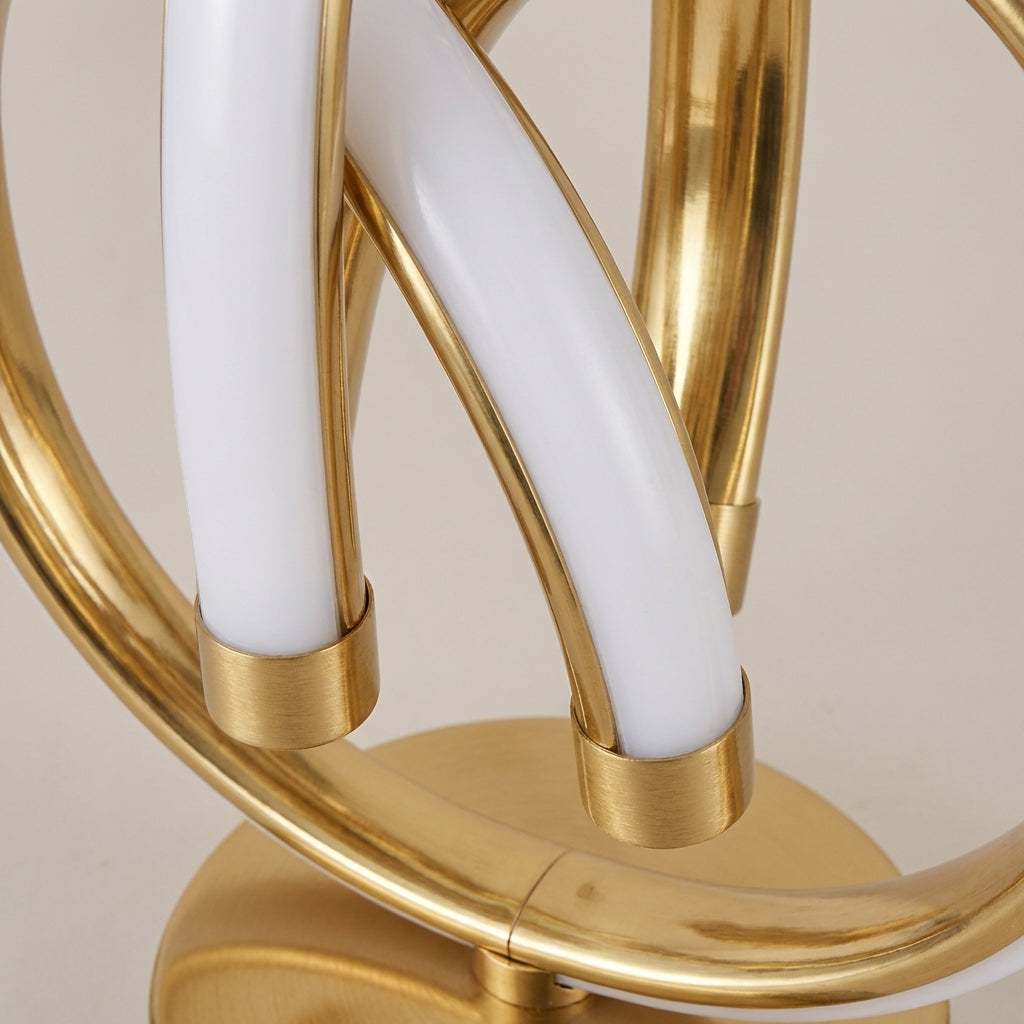 Accent Table Lamp with Curved Design