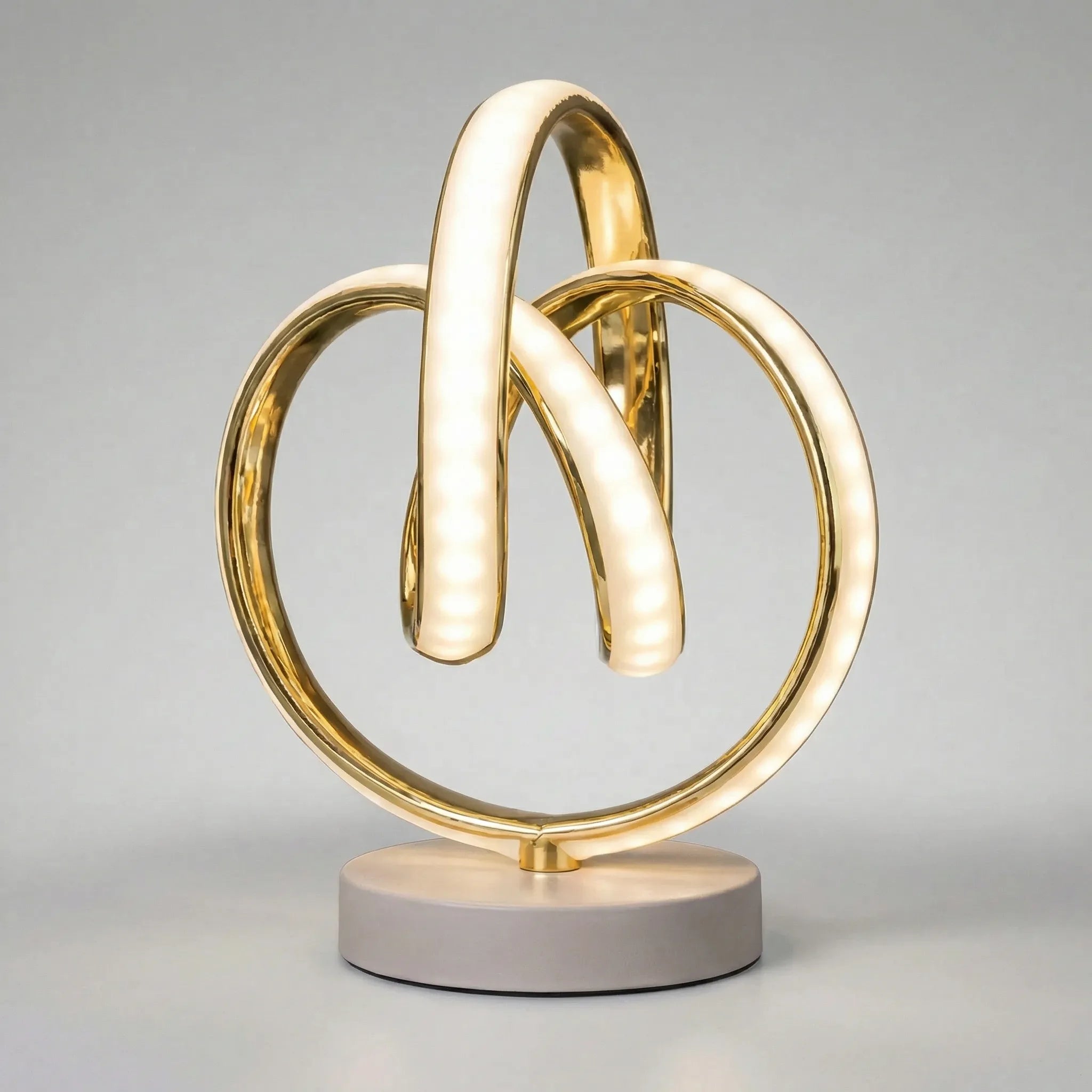 Accent Table Lamp with Curved Design