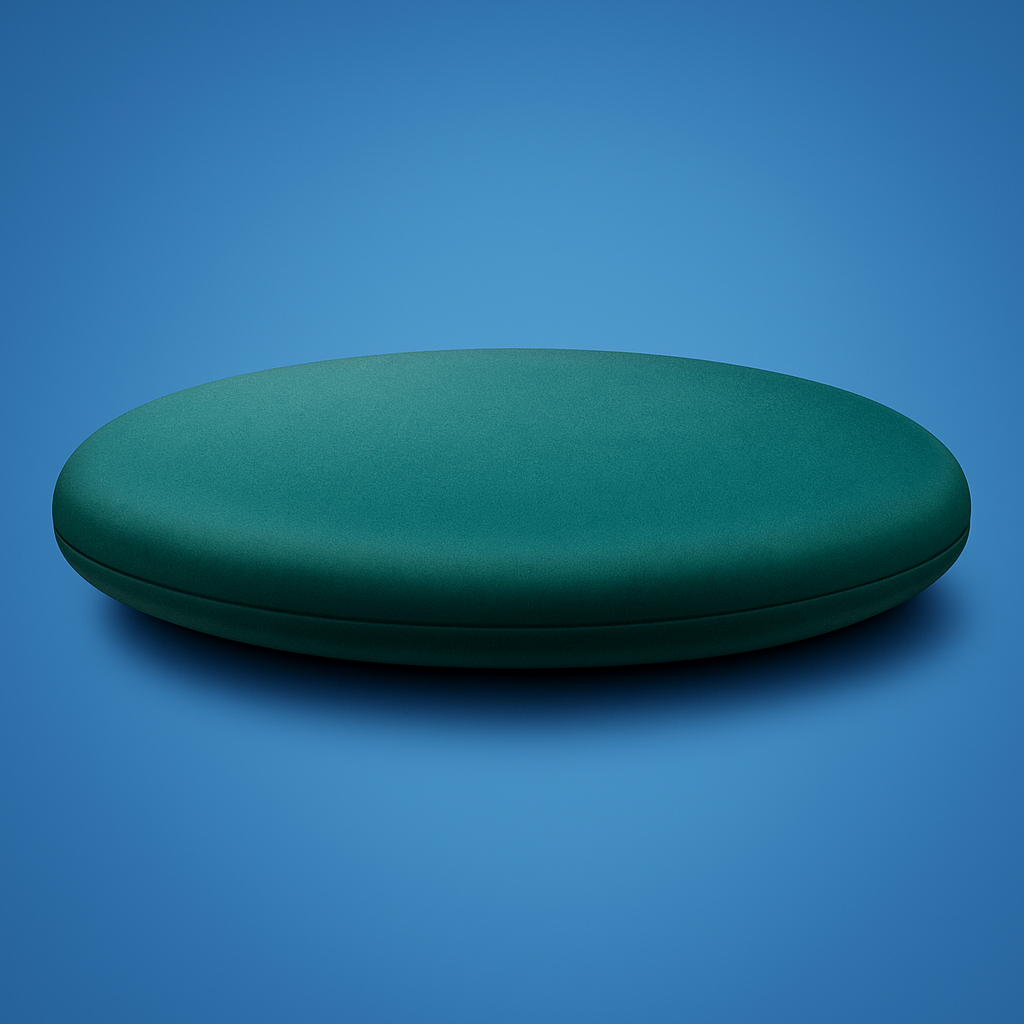 ErgoComfort Memory Foam Seat Cushion with Washable Cover