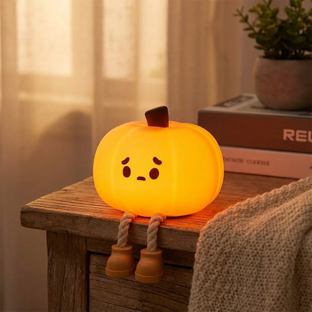 Adorable Pumpkin Shaped Night Light