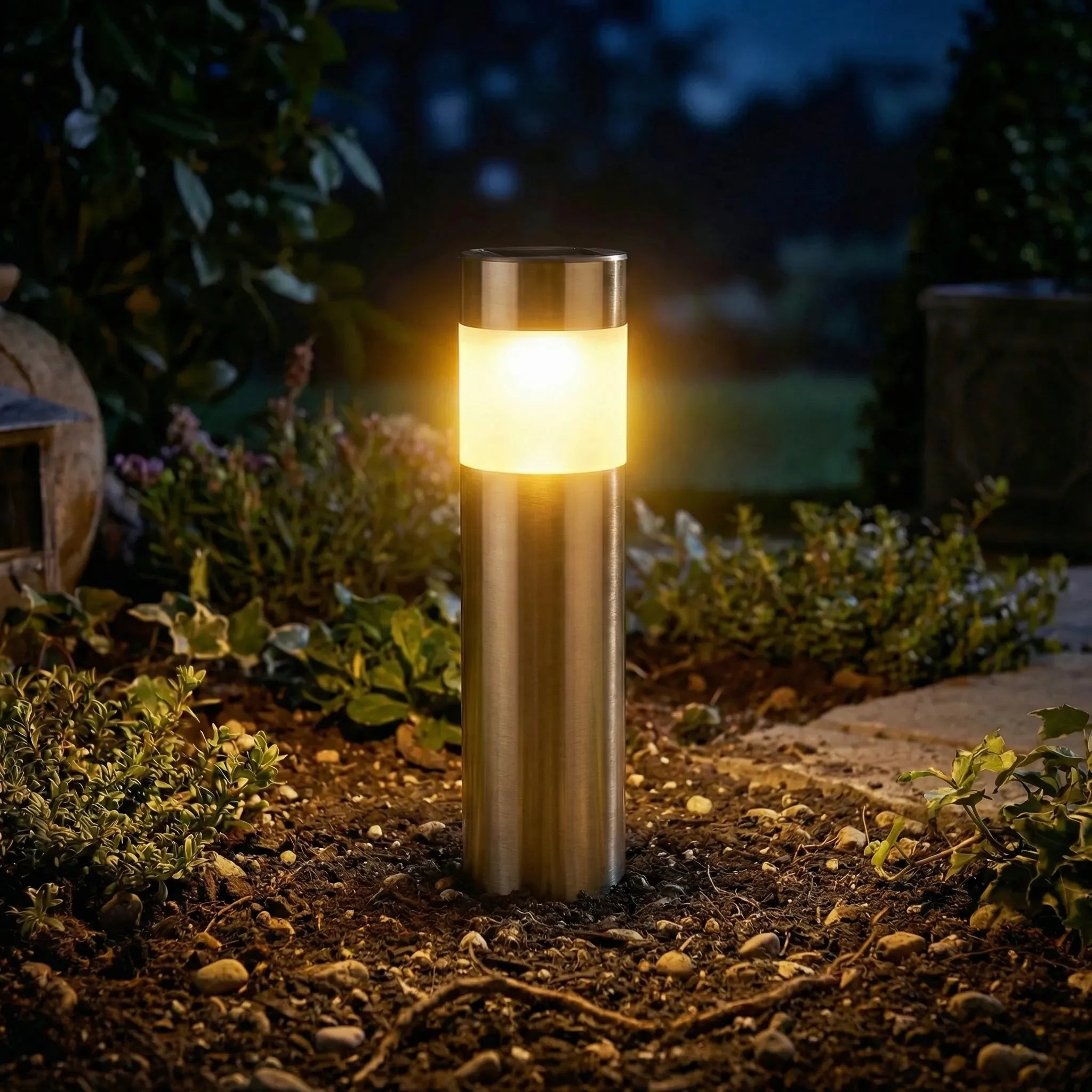 Pathway Lanterns - Cylindrical Garden Stake Lights