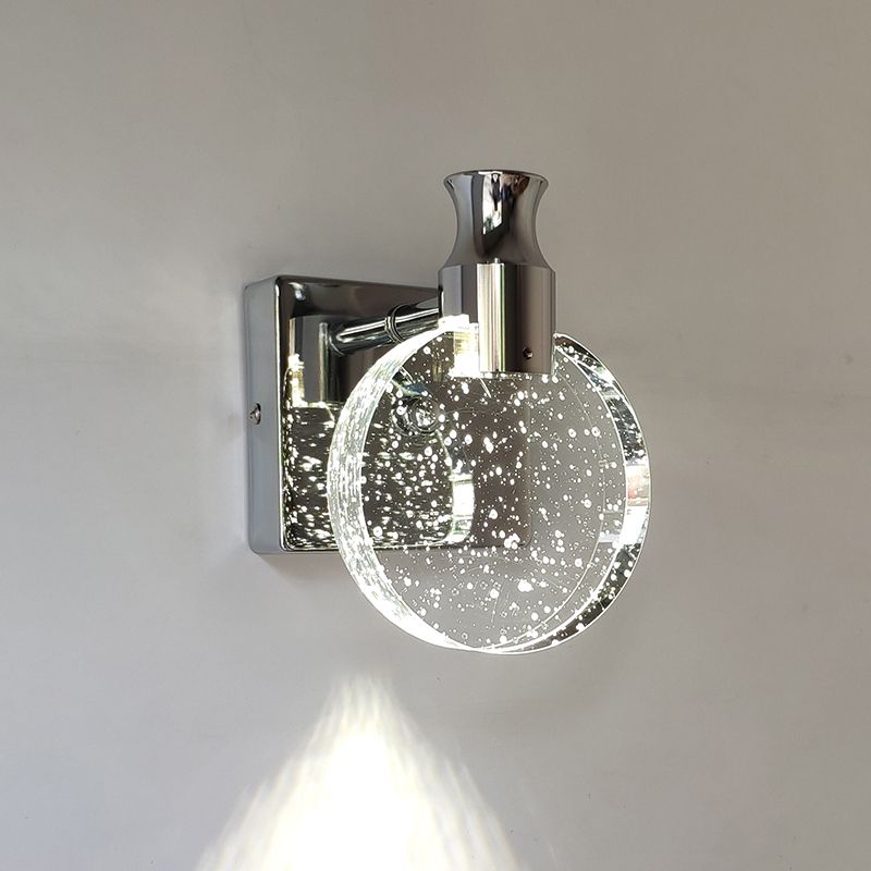 Elegant Circular Crystal Wall Light