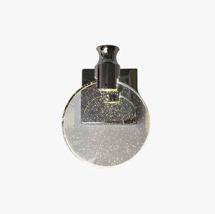 Elegant Circular Crystal Wall Light
