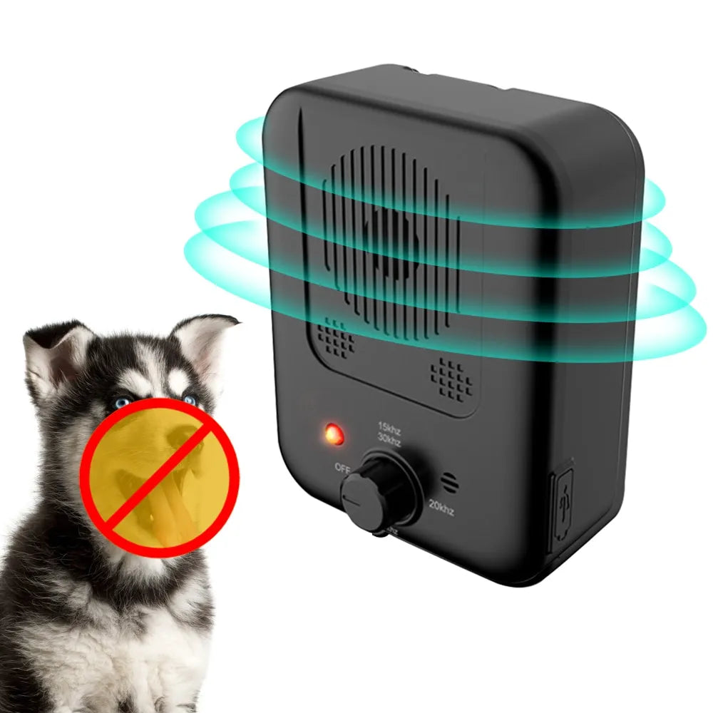 Compact Ultrasonic Bark Control Device for Peaceful Living