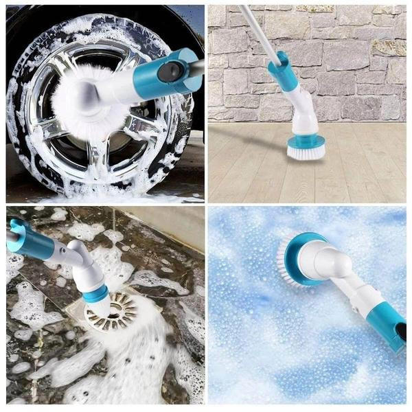 Rechargeable Spin Cleaning Brush with Adjustable Handle