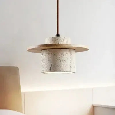 Sculpted Stone Pendant Light for Ambient Elegance