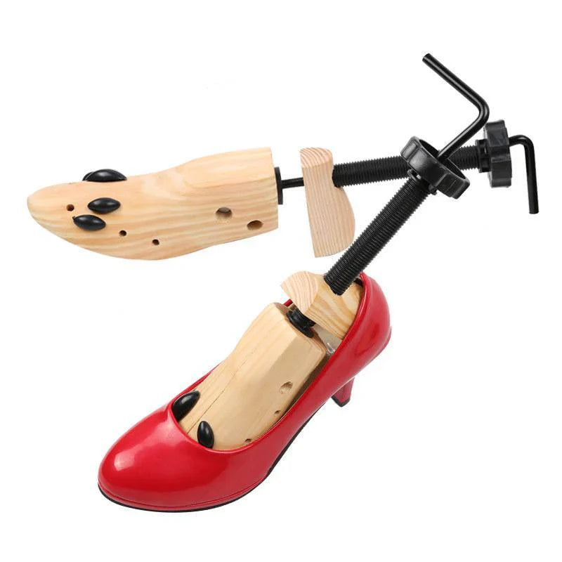 Customizable Wooden Shoe Support Trees for Long-Lasting Care
