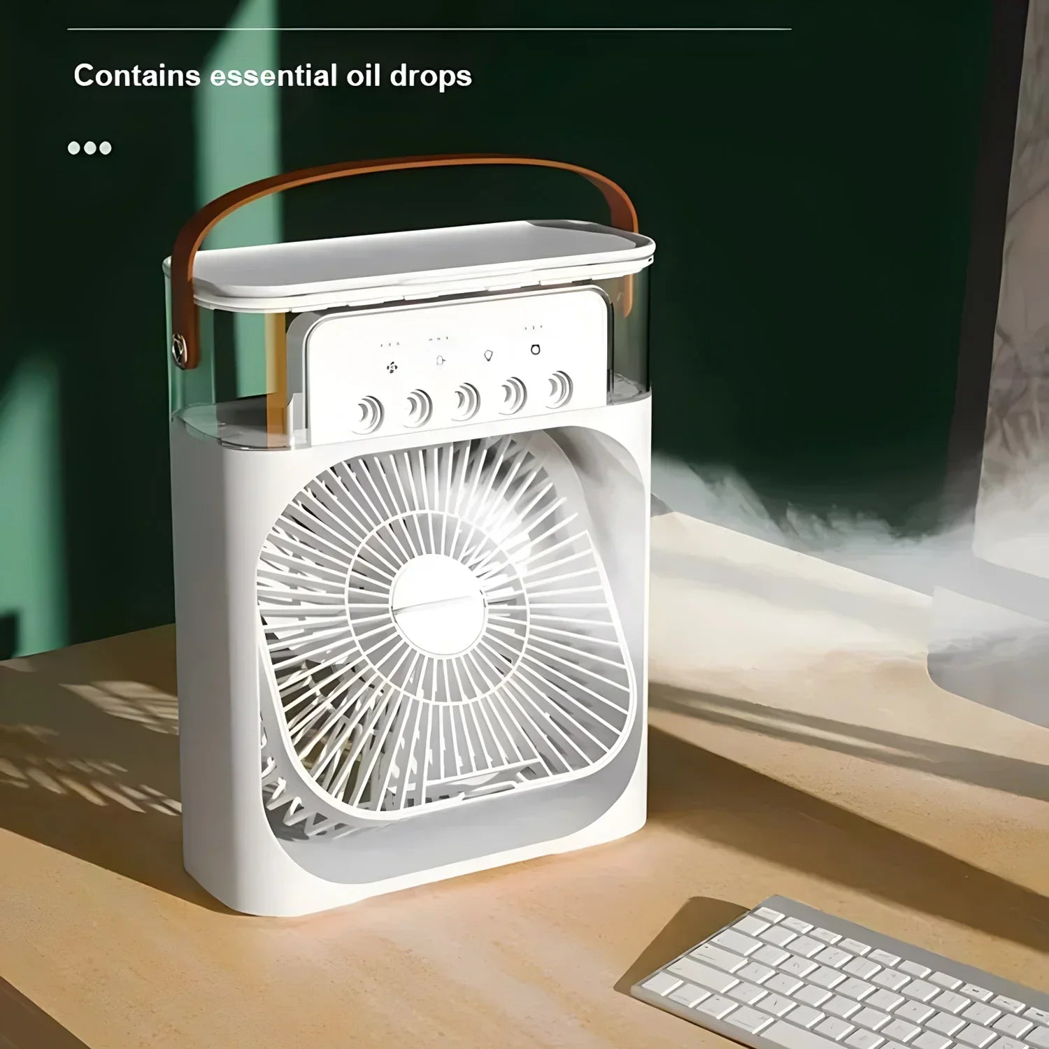 Versatile 3-in-1 Air Cooler, Fan & Humidifier with LED Lights