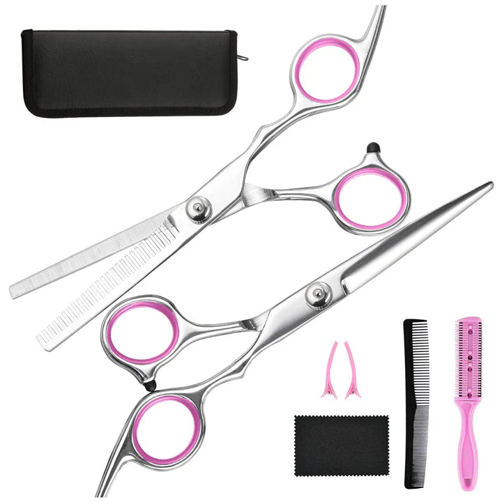 Professional Hair Cutting and Thinning Scissors Duo