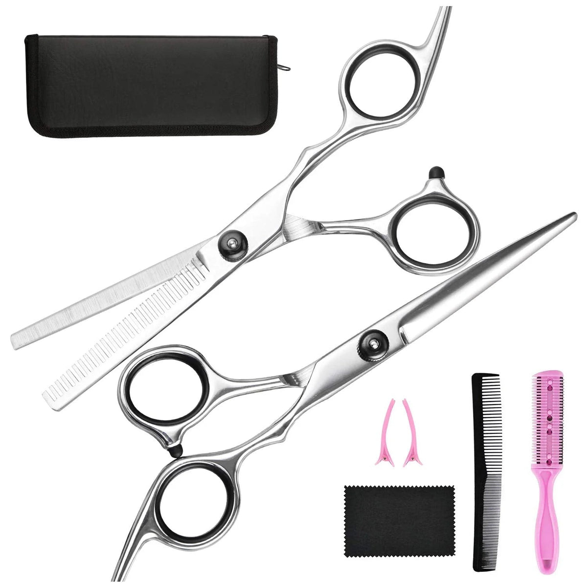 Professional Hair Cutting and Thinning Scissors Duo