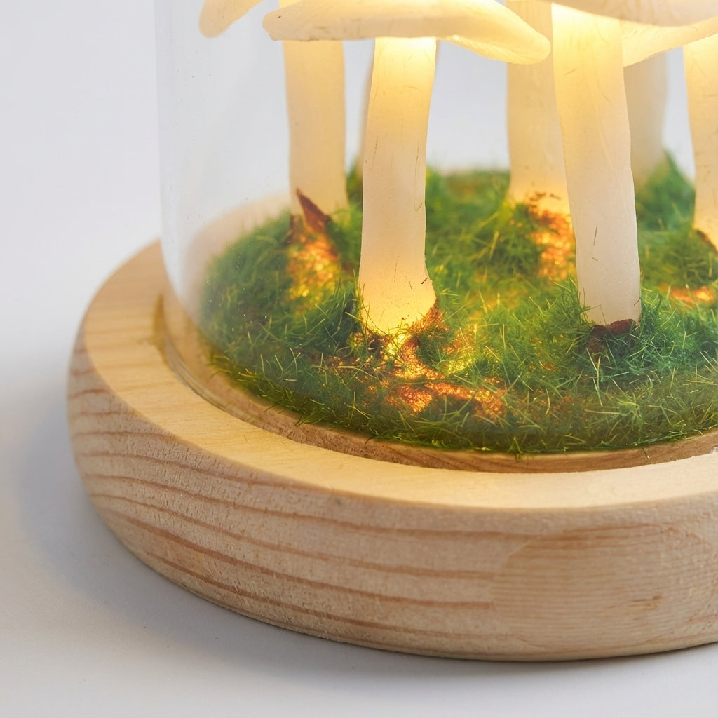 DIY Lamp Kit for Tabletop Use - Mushroom Design